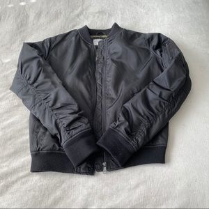 Black bomber jacket